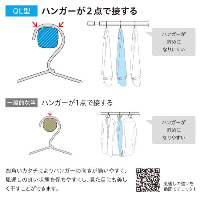 川口技研 QL-15-W *（950〜1540mm）室内物干用物干竿 15サイズ QL15W