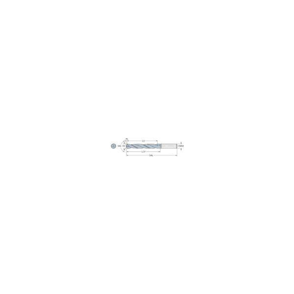 ＳＶ 460.1-0420-013A0-XMGC34 コロドリル４６０ 超硬ソリッドドリル ７２２ 刃径４．２ｍｍ 溝長２４ｍｍ 全長６６ｍｍ シャンク径６ｍｍ ＧＣ３４_1