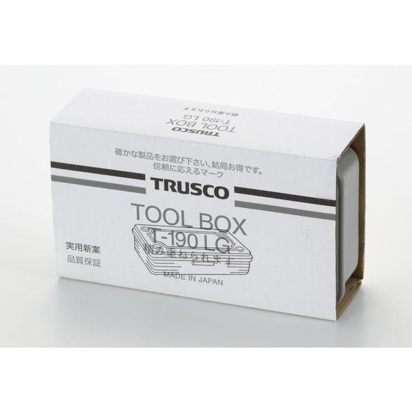 あすつく対応 「直送」 ＴＲＵＳＣＯ  T-190LG  トランク型工具箱　２０３Ｘ１０９Ｘ５６　ライトグレイ T190LG｜akarica｜15