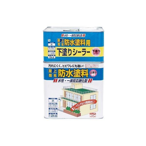 ニッペホームプロダクツ  4976124246159 直送 代引不可・他メーカー同梱不可 水性屋上防水塗料セット グレー 17kg ポイント5倍｜akarica