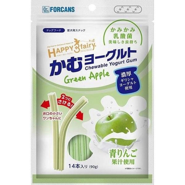 まきりんご　 8809058115436 【24個入】 ハッピー3フェアリーかむヨーグルト 青