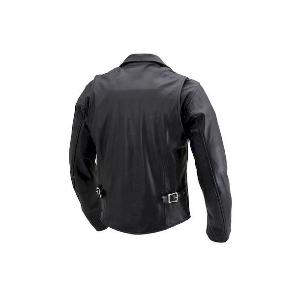 デイトナ DAYTONA 17816 バイク用 レザー ジャケット 2XLサイズ メンズ ブラック 春秋冬 ダブルライダースジャケット DL−003の画像