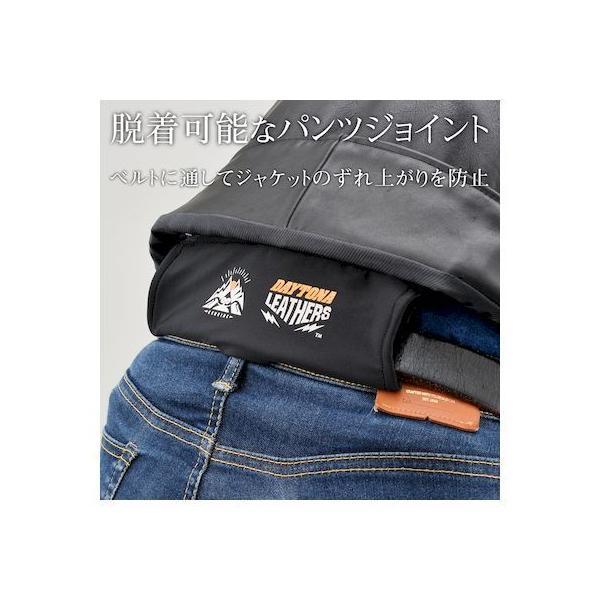 デイトナ DAYTONA 17816 バイク用 レザー ジャケット 2XLサイズ メンズ ブラック 春秋冬 ダブルライダースジャケット DL−003の画像