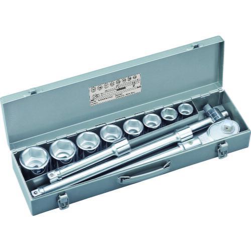 TONE（トネ） ［200MS］ ソケットレンチセット 差込角１９．０ｍｍ １２点セット ６角 200MS 116-2411