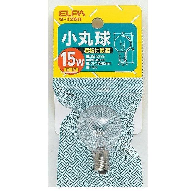 朝日電器（ELPA） ［G-126H］ コマルキュウ Ｅ１２ １５Ｗ G126H ポイント5倍｜akarica