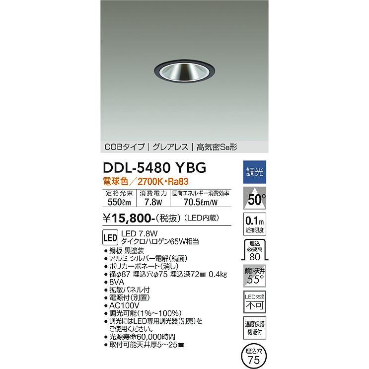 大光電機 安心のメーカー保証 【送料無料】DDL-5480YBG LED 大光電機 安心のメーカー保証 【送料無料】DDL-5480YBG LED