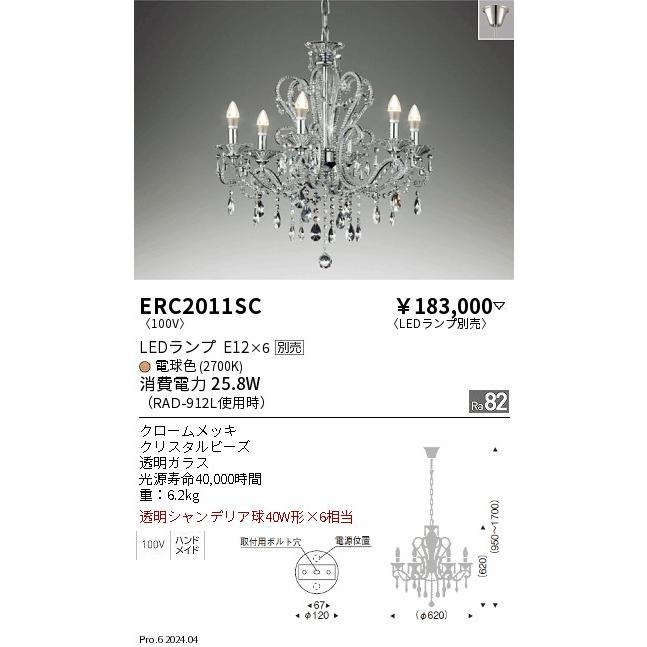 遠藤照明 安心のメーカー保証 【インボイス対応店】ERC2011SC 