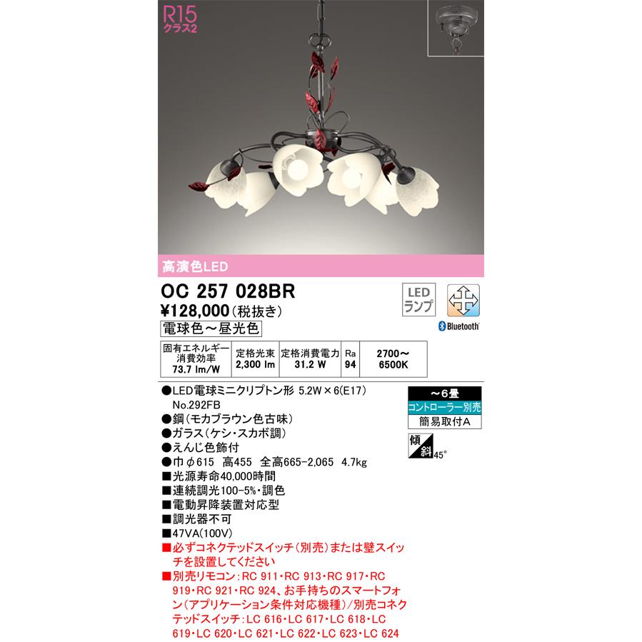 インボイス対応店】OC257028BR（ランプ別梱包）『OC257028#＋NO292FB×6