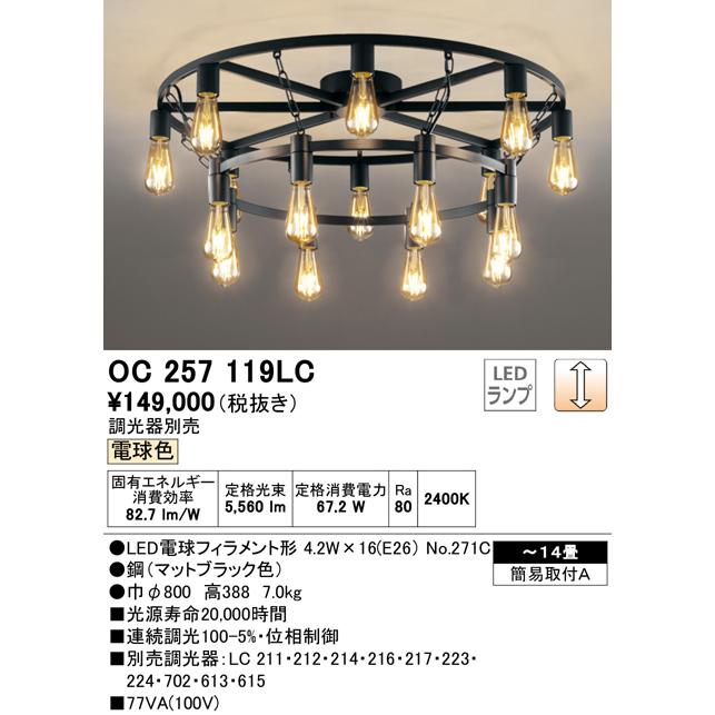 ODELIC 安心のメーカー保証 OC257119LC(ランプ別梱包 ODELIC 安心のメーカー保証 OC257119LC(ランプ別梱包