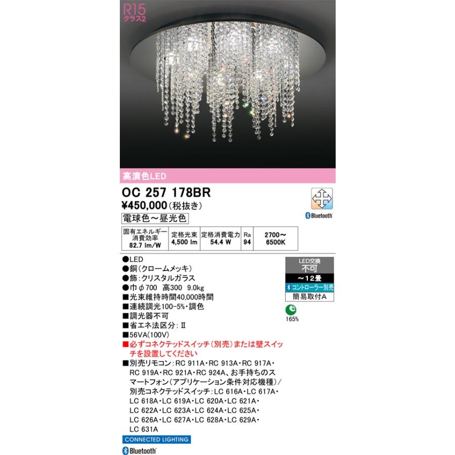 最終値下げ水曜日まで！精密加工品 10-1826~28 E233系1000番台 ODELIC（オーデリック） 安心のメーカー保証 OC257178BR シャンデリア