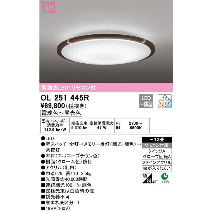 ODELIC 安心のメーカー保証 OL251445R オーデリック シーリング