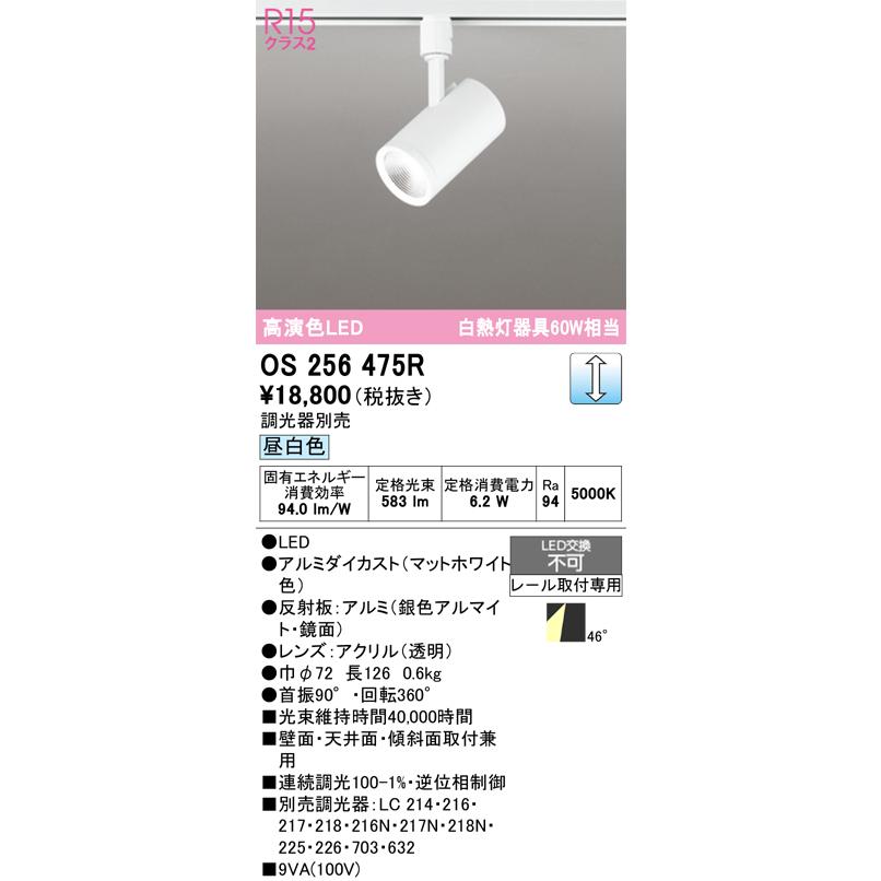 3個セット ODELIC スポットライト 調光可能 OS256475R ODELIC（オーデリック） 安心のメーカー保証 OS256475R スポットライト