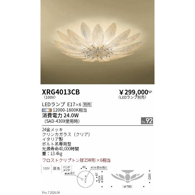 遠藤照明 安心のメーカー保証 【インボイス対応店】XRG4013CB 