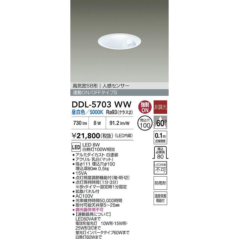 大光電機 安心のメーカー保証【送料無料】大光電機 DDL-5703WW 屋外灯