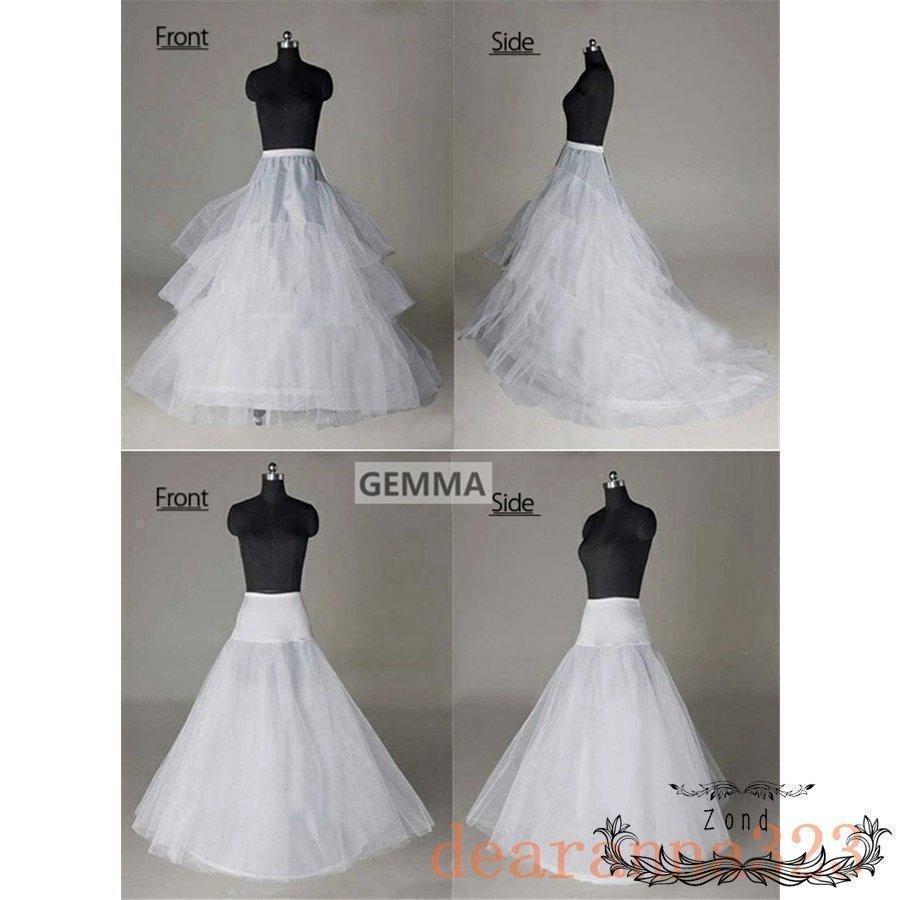 ホワイトパニエ/ブラック/プリンセスライン大人用ウエディング