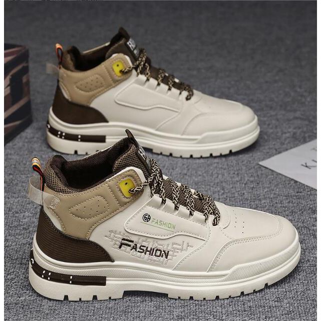 ハイカット スニーカー メンズ ミドルカット ステッチ ミックスカラー