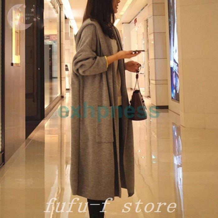 カーディガン レディース ロング丈 無地 アウター ニットソー オフィス カジュアル コート 着痩せ効果 大きいサイズ 2021秋冬新作 カーディガンレディースロング丈無地アウターニットソーオフィス