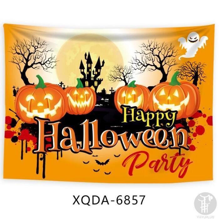 ハロウィン タペストリー 場所を取らない 大判130×150cm 壁掛け