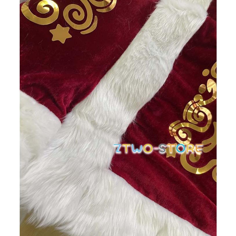 サンタクロース メンズ クリスマス レディース コスプレ 大きいサイズ 8点セット パーティー サンタ衣装 サンタコス サンタ服 レッド プレゼント｜akarishop｜08