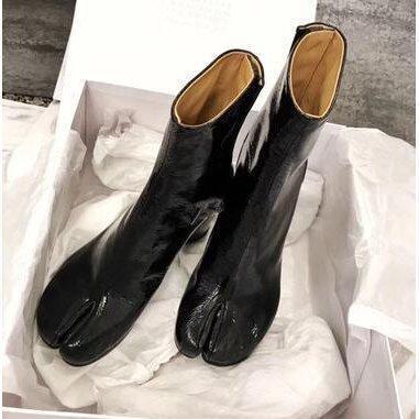 足袋ブーツ ショートブーツ 足袋ホック 太ヒール 疲れない