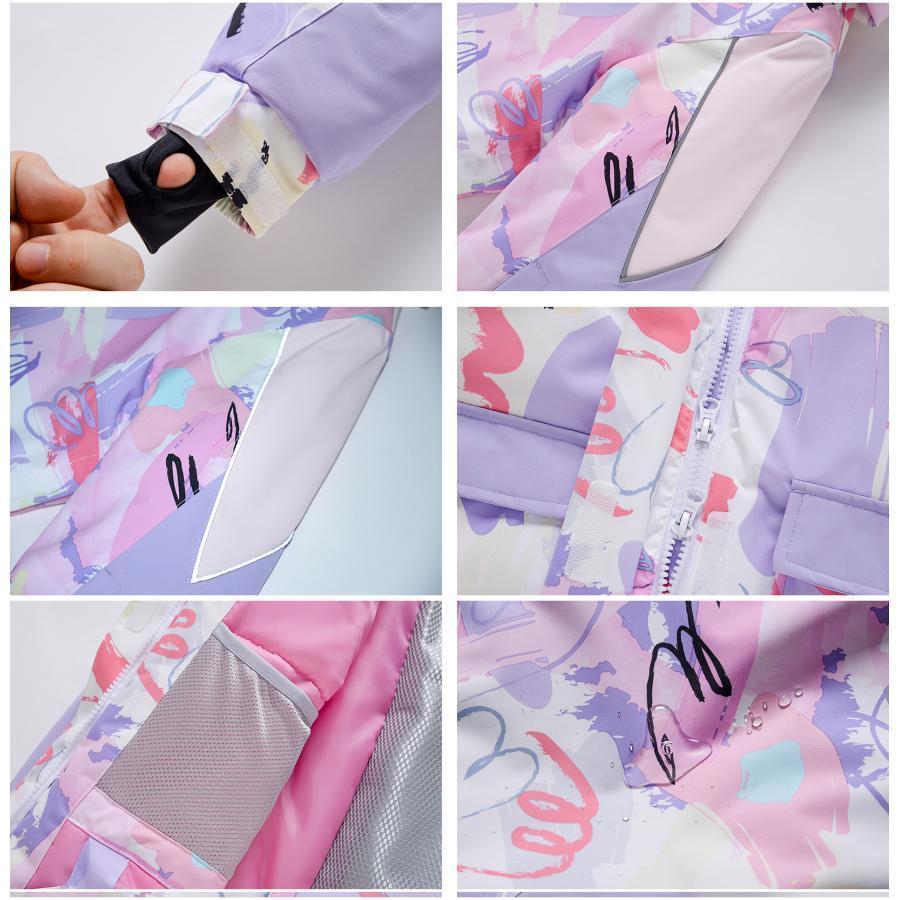 新品 スキーウェア 上下セット キッズ 超撥水 子供 女の子 ホワイト 110 大特価】スキーウェア キッズ 上下セット ジャケット パンツ