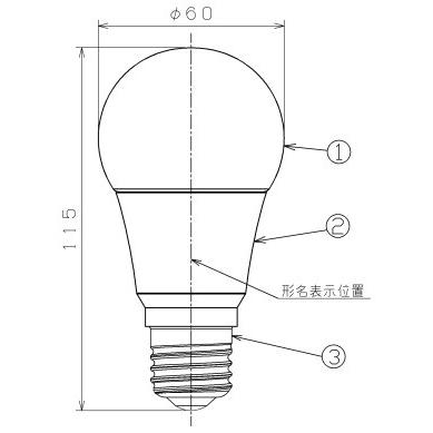 TOSHIBA（東芝） E26 電球色 100W形 LDA12L-G/100W/2 配光角約220度広