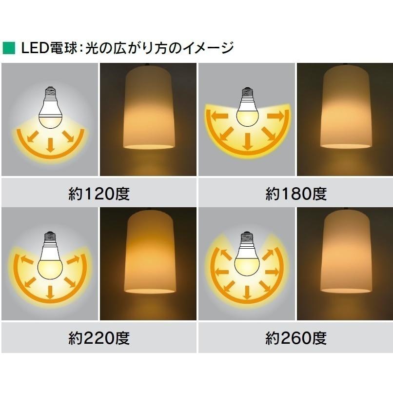 TOSHIBA（東芝） 電球色 40W形相当 LDA5L-G/40W/2 配光角約260度 全