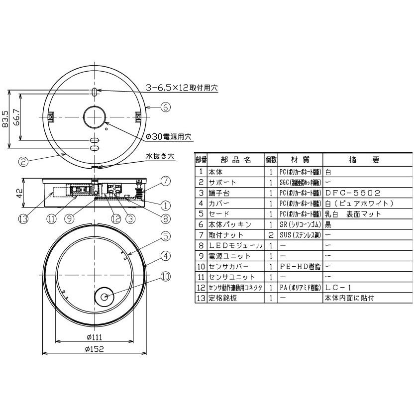 TOSHIBA 電球色 材質ブラック 白熱灯100Wクラス 屋外(軒下)用 ON TOSHIBA 電球色 材質ブラック 白熱灯100Wクラス 屋外(軒下)用 ON