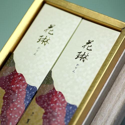 線香 贈答用 花琳 和装紙箱 短寸 4入 5001 薫寿堂 日本製 : 明りと香り 