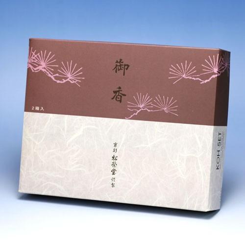 線香 贈答用 円明 えんめい と 白雲 はくうん バラ詰 2個 セット 京線香 松栄堂 SHOYEIDO 日本製の画像