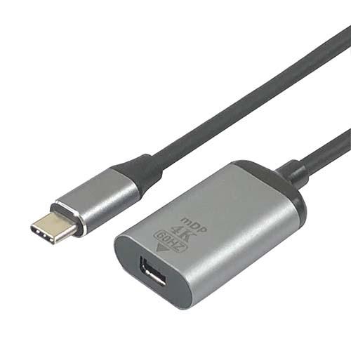 Lumen ルーメン LAD-4K60CMmDF Type C 搭載端末の動画を Mini Display Port 大画面に映す 4K60Hz Thunderbolt 3 対応【送料無料n ポスト投函】Type C to Mini DP｜akariya7｜02