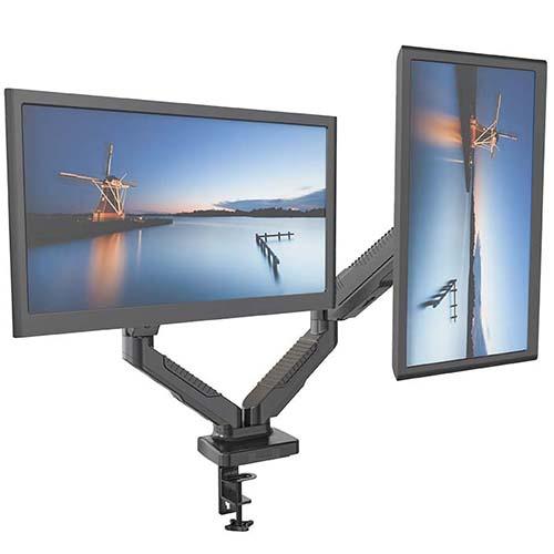 ルーメン Lumen MA-GS207BK ガススプリング式 2面液晶ディスプレイ