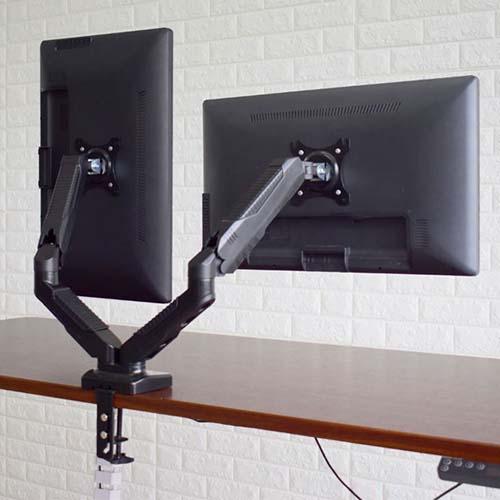 ルーメン Lumen MA-GS207BK ガススプリング式 2面液晶ディスプレイ