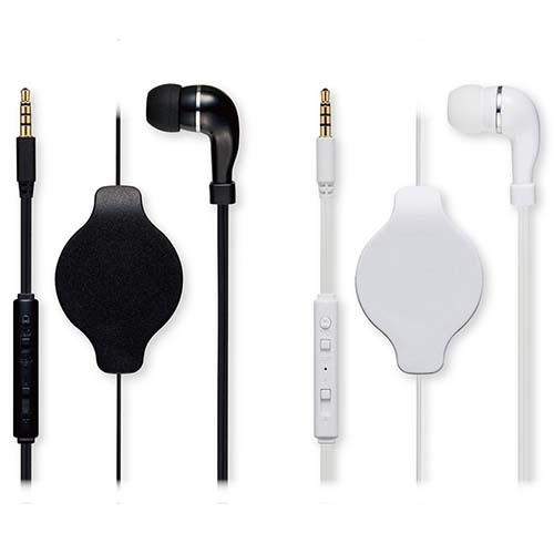 ミヨシ MCO 巻取式 マイク付 片耳イヤホン PHP-K01 ボイスチャット オンライン授業 Web会議 4極3.5mm 接続 ヘッドフォン【送料無料n ポスト投函】earphone+mic | ミヨシ | 03