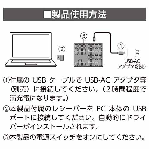ミヨシ MCO 無線2.4GHzテンキー TEN24G02 片手でセルを移動 関数 ミヨシ MCO 無線2.4GHzテンキー TEN24G02 片手でセルを移動 関数