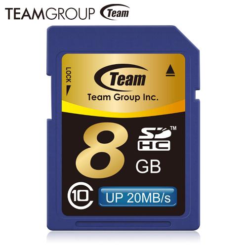 Team SDHC SDカード メモリーカード SDHCカード 8GB Class10 20Mb/s 