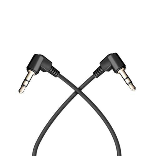 AUXオーディオケーブル L字 ステレオミニプラグ 3.5mm 3極 オス-オス