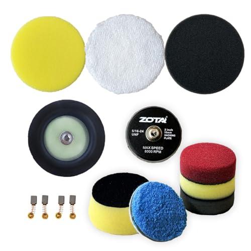 ZOTA ポリッシャー バフ 50mm/80mm 車磨き 洗車用バフ ウレタン