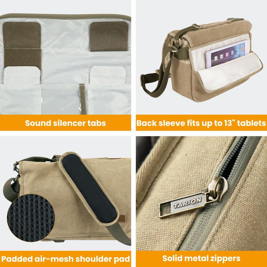 【色: イエロー】TARION RS-01 カメラバッグ ミラーレスカメラ 一眼 TARION RS-01 カメラバッグ ミラーレスカメラ 一眼レフカメラ