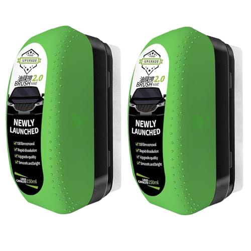 HYILUFEI 2本セット 2025新型 車油膜取りブラシ 油膜取り車ガラス 油膜取り 車 ガラス ガラス油膜除去剤 車窓クリーナー 視界鮮明 の商品画像