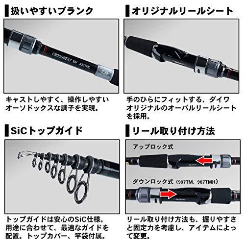 ダイワDAIWA 振り出しルアーロッド CROSSBEAT SW 836TML 釣り竿