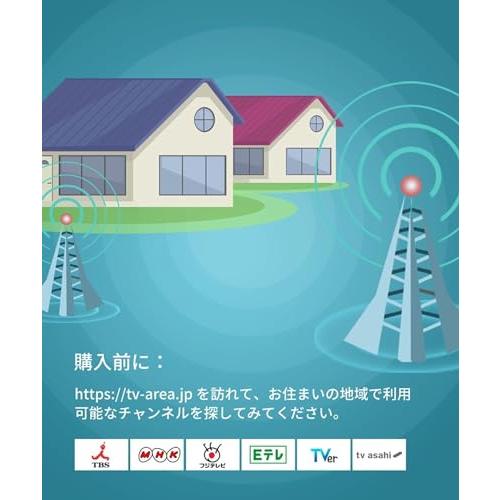 Antop テレビアンテナ 屋外 TVアンテナ 4K HDTV 88KM受信範囲 5M同軸