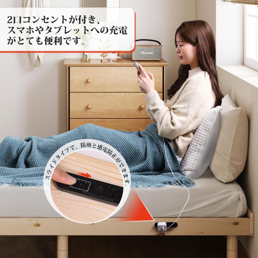 WLIVE シングルベッドフレーム ブラック Amazon｜WLIVE ベッドフレーム ベッド シングル パイプベッド