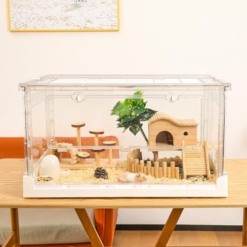 Ruexue ハムスターケージ＆モルモットケージ、小動物ペット用の