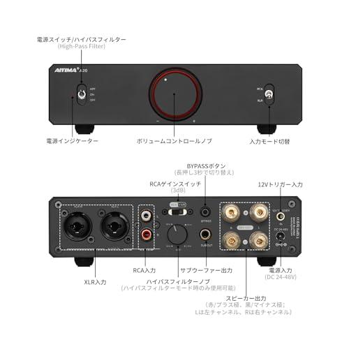 AIYIMA A20 パワーアンプ 300Wx2 AIYIMA A20 パワーアンプ 300Wx2 AIYIMA A20