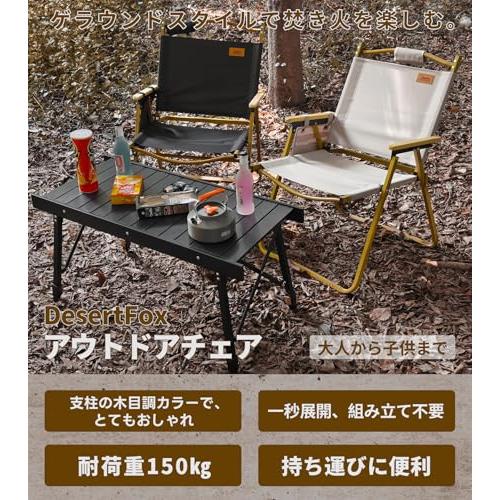 DesertFox アウトドア チェア キャンプ 軽量 折りたたみ 椅子 Lサイズ