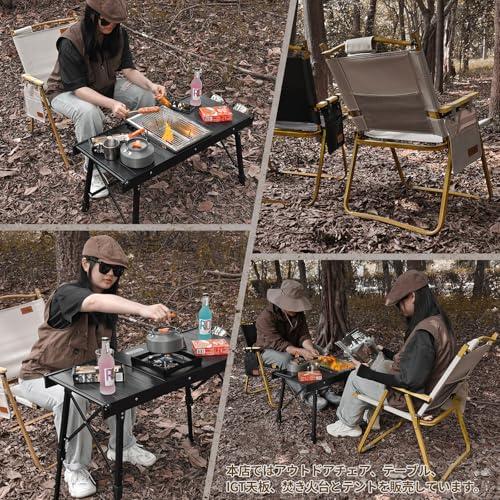 DesertFox アウトドア チェア キャンプ 軽量 折りたたみ 椅子 Lサイズ
