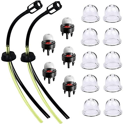 Kuroobaa 17個セット 草刈払機燃料ホース2個 プライマリーポンプ オイルカップ10個 プライマリーポンプ アセンブリ5個 チェーンソー の商品画像