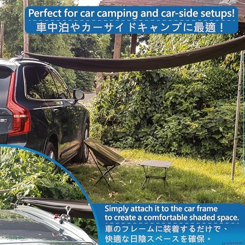 ルーフテント　ラダー　取り付け金具付き 車用タープフック 2個セット ? 傷防止・工具不要・簡単取り付けカー