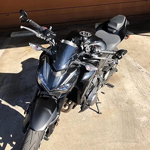 BEILIKE バーエンドミラー 汎用ミラー バイク用 ミラー 適合 MT-07 MT-03 GROM 等汎用 丸形 ブラック |  | 01